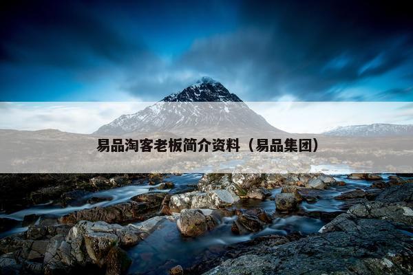 易品淘客老板简介资料（易品集团）