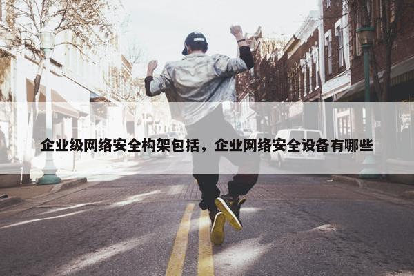 企业级网络安全构架包括，企业网络安全设备有哪些