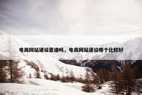 电商网站建设靠谱吗，电商网站建设哪个比较好