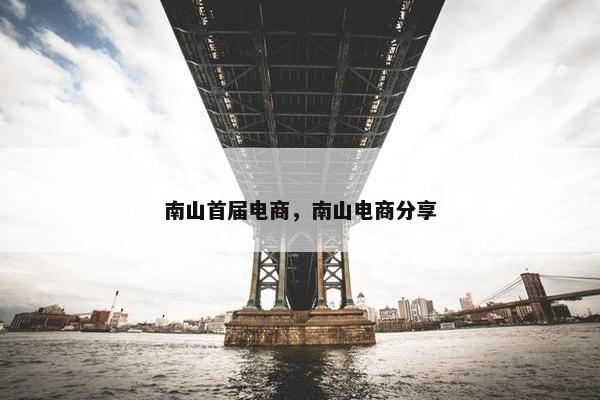 南山首届电商，南山电商分享