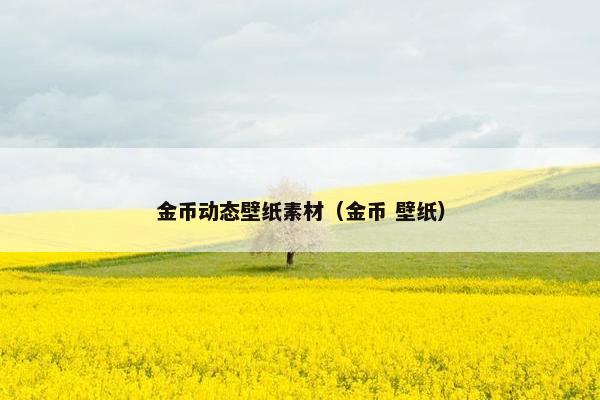 金币动态壁纸素材（金币 壁纸）