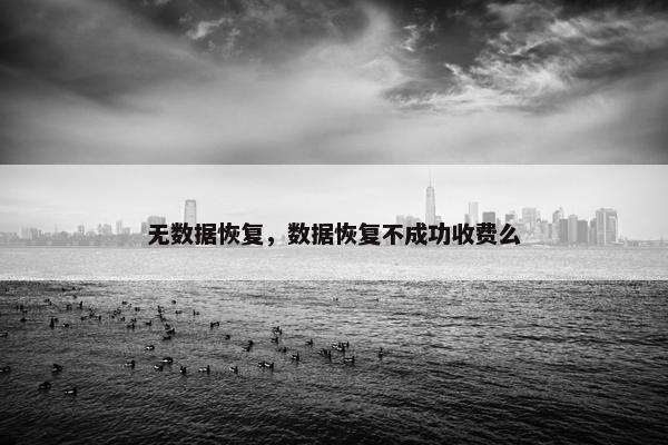 无数据恢复，数据恢复不成功收费么