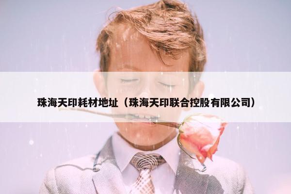 珠海天印耗材地址（珠海天印联合控股有限公司）
