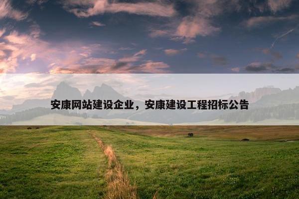 安康网站建设企业，安康建设工程招标公告
