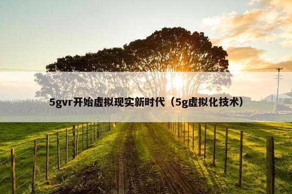 5gvr开始虚拟现实新时代（5g虚拟化技术）