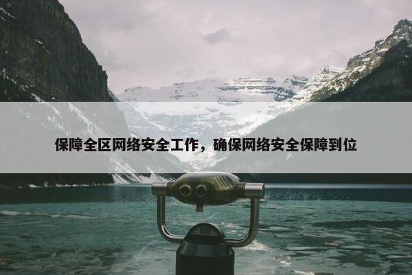 保障全区网络安全工作，确保网络安全保障到位