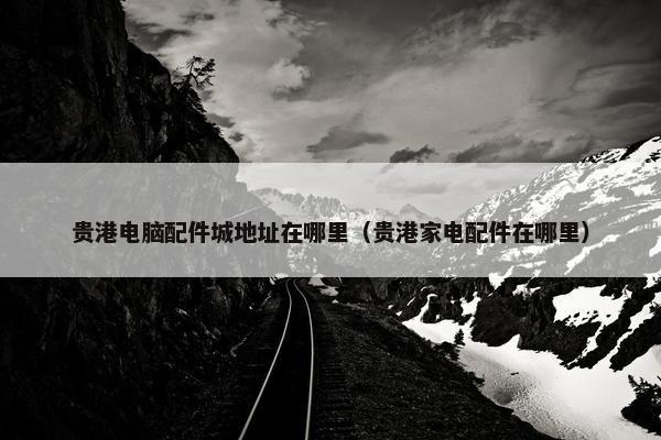 贵港电脑配件城地址在哪里（贵港家电配件在哪里）