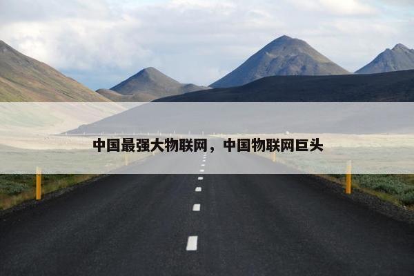 中国最强大物联网，中国物联网巨头