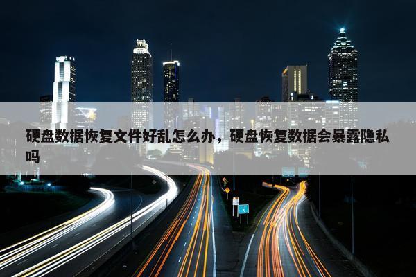 硬盘数据恢复文件好乱怎么办，硬盘恢复数据会暴露隐私吗