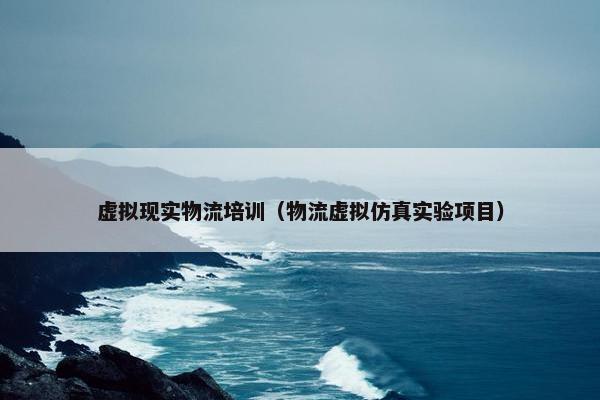 虚拟现实物流培训（物流虚拟仿真实验项目）