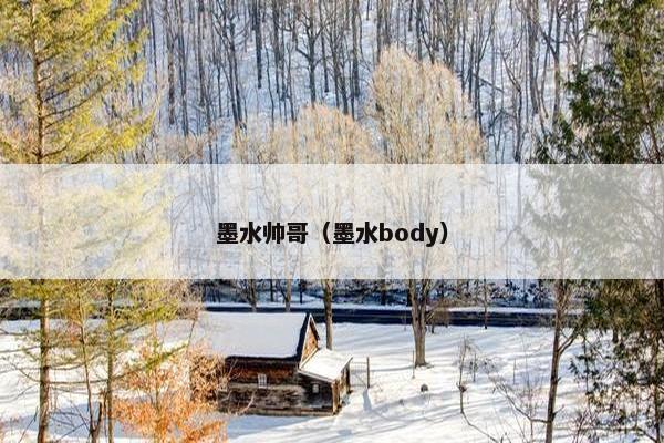 墨水帅哥（墨水body）