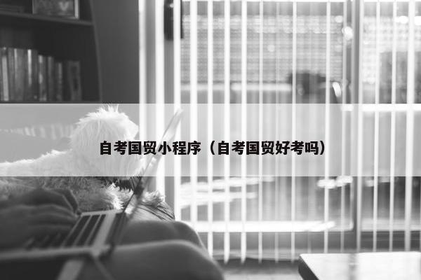 自考国贸小程序（自考国贸好考吗）