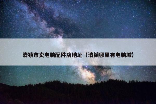 清镇市卖电脑配件店地址（清镇哪里有电脑城）