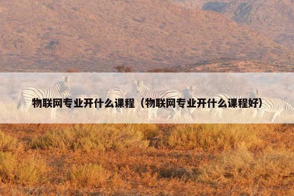 物联网专业开什么课程（物联网专业开什么课程好）