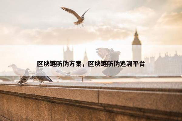 区块链防伪方案，区块链防伪追溯平台
