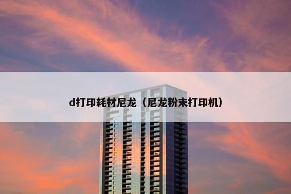 d打印耗材尼龙（尼龙粉末打印机）