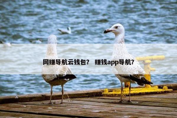 网赚导航云钱包？ 赚钱app导航？