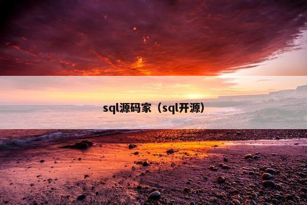 sql源码家（sql开源）
