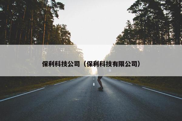 保利科技公司（保利科技有限公司）
