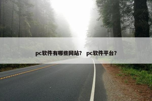 pc软件有哪些网站？ pc软件平台？