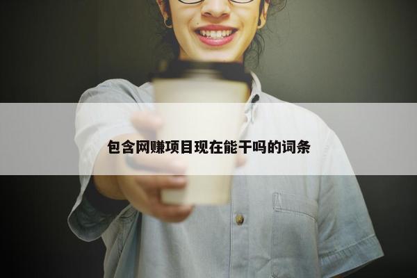 包含网赚项目现在能干吗的词条