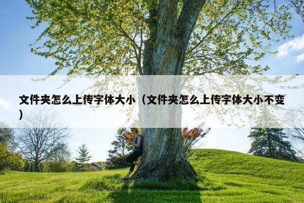 文件夹怎么上传字体大小（文件夹怎么上传字体大小不变）