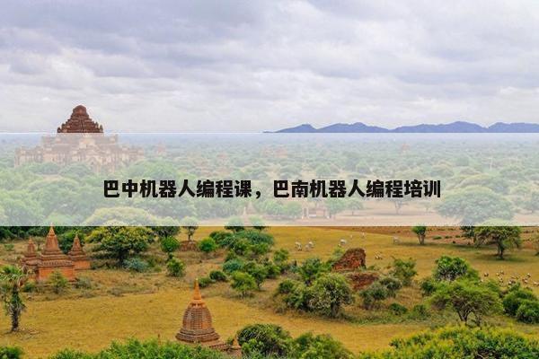 巴中机器人编程课，巴南机器人编程培训