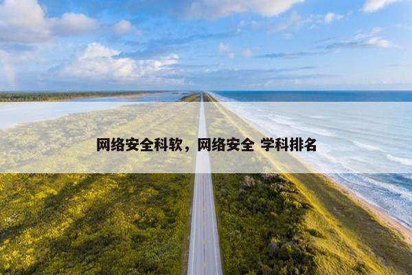 网络安全科软，网络安全 学科排名