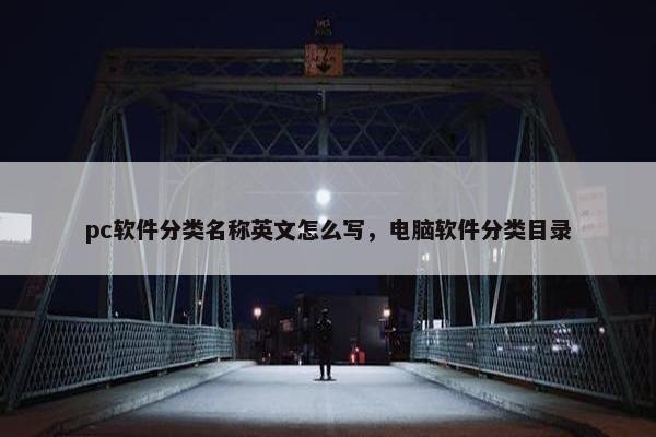pc软件分类名称英文怎么写，电脑软件分类目录