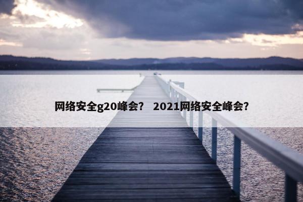 网络安全g20峰会？ 2021网络安全峰会？