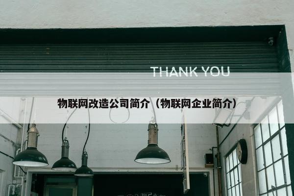 物联网改造公司简介（物联网企业简介）