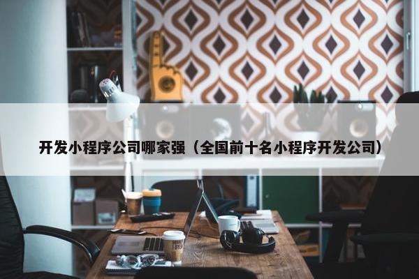 开发小程序公司哪家强（全国前十名小程序开发公司）
