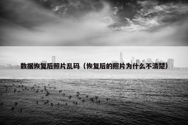 数据恢复后照片乱码（恢复后的照片为什么不清楚）
