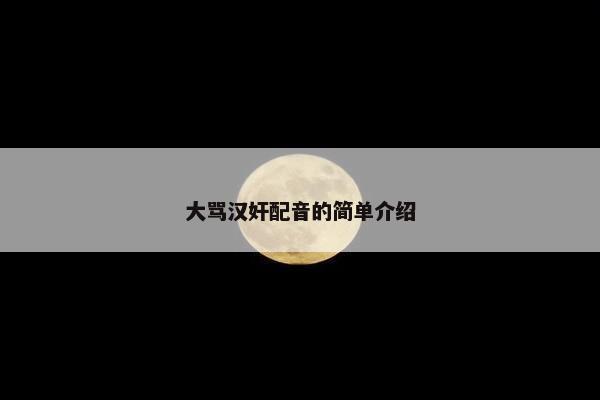 大骂汉奸配音的简单介绍