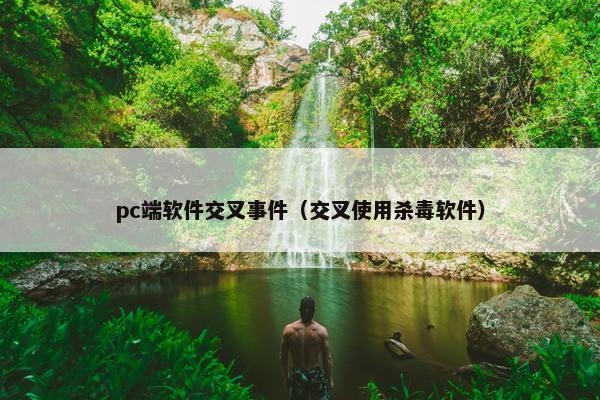 pc端软件交叉事件（交叉使用杀毒软件）