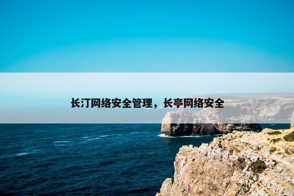 长汀网络安全管理，长亭网络安全