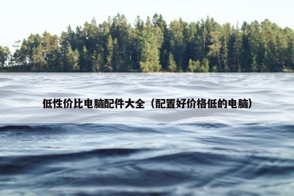 低性价比电脑配件大全（配置好价格低的电脑）