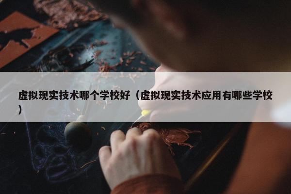 虚拟现实技术哪个学校好（虚拟现实技术应用有哪些学校）