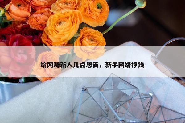 给网赚新人几点忠告，新手网络挣钱