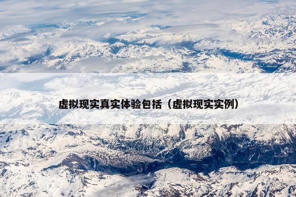虚拟现实真实体验包括（虚拟现实实例）