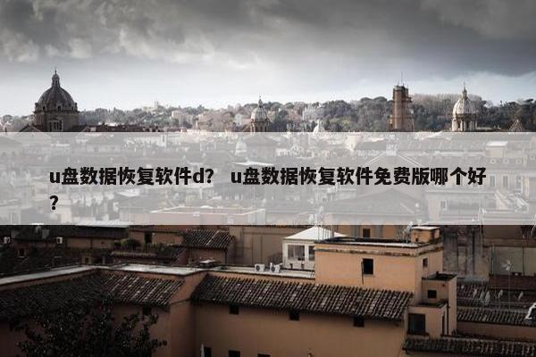u盘数据恢复软件d？ u盘数据恢复软件免费版哪个好？