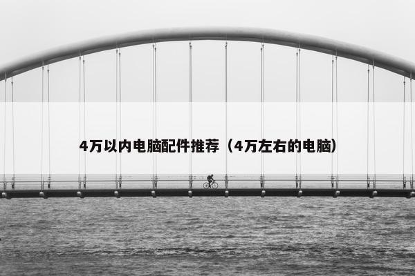 4万以内电脑配件推荐（4万左右的电脑）
