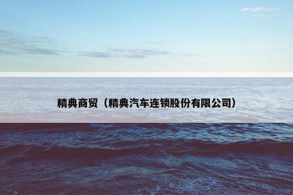 精典商贸（精典汽车连锁股份有限公司）