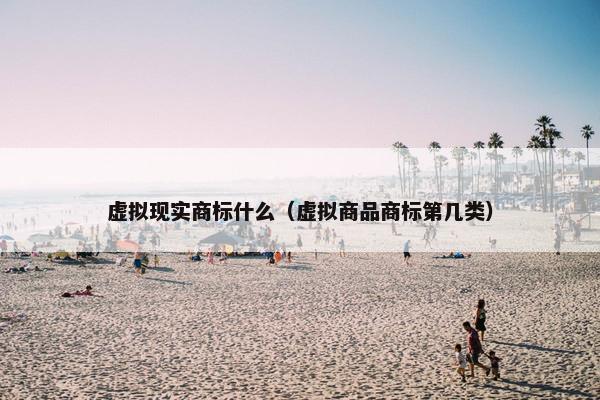 虚拟现实商标什么（虚拟商品商标第几类）