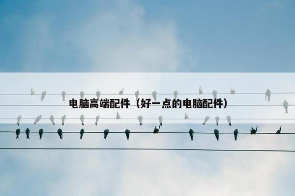 电脑高端配件（好一点的电脑配件）