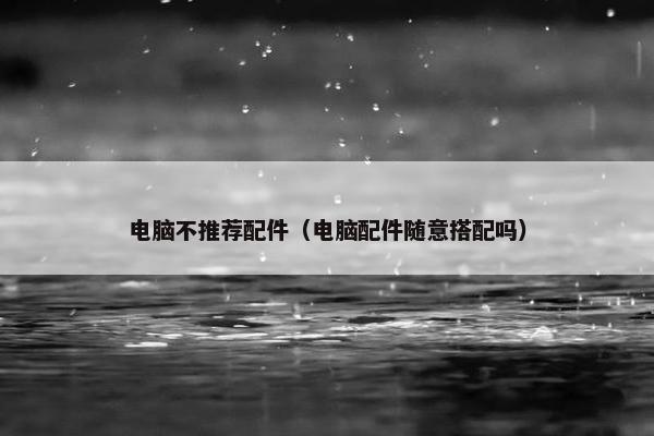 电脑不推荐配件（电脑配件随意搭配吗）