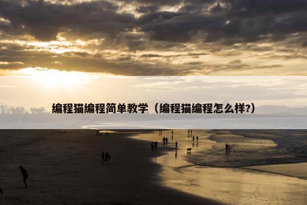 编程猫编程简单教学（编程猫编程怎么样?）