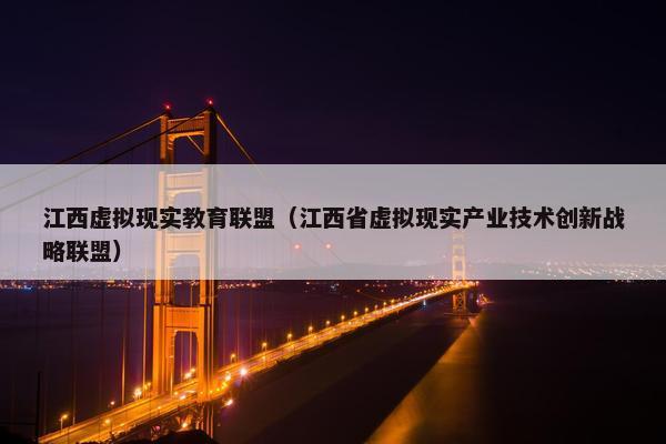 江西虚拟现实教育联盟（江西省虚拟现实产业技术创新战略联盟）