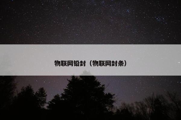 物联网铅封（物联网封条）