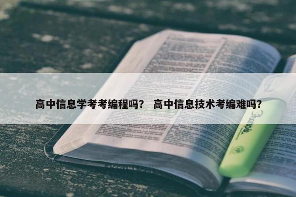 高中信息学考考编程吗？ 高中信息技术考编难吗？